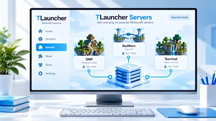 TLauncher Servers Minecraft multiplayer overview