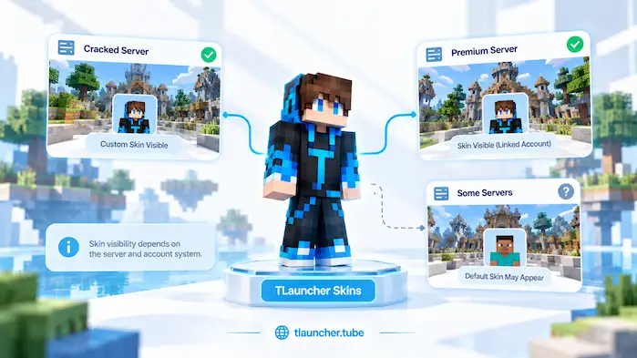 TLauncher Skins multiplayer server compatibility